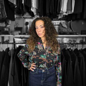 Vintage Generra Collection Rodeo Cowboy Button Up Shirt - Women's S